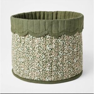 Threshold Basket Floral Canvas Bag Green Studio McGee  10" 8"